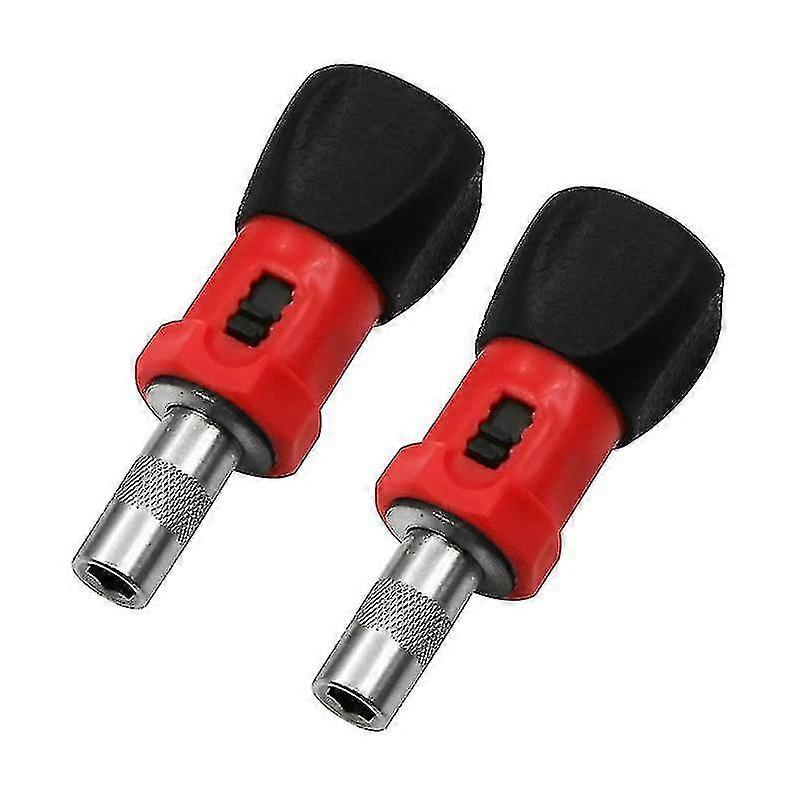 2pcs 6.35mm T Shaped Screwdriver Handle Multi-functional Hex Wrench Handle Bit Holding Hexagonal Screw Driver