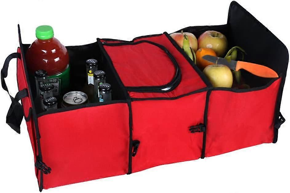 Foldable, Sturdy and Multifunctional Oxford Cloth Organizer(Red)