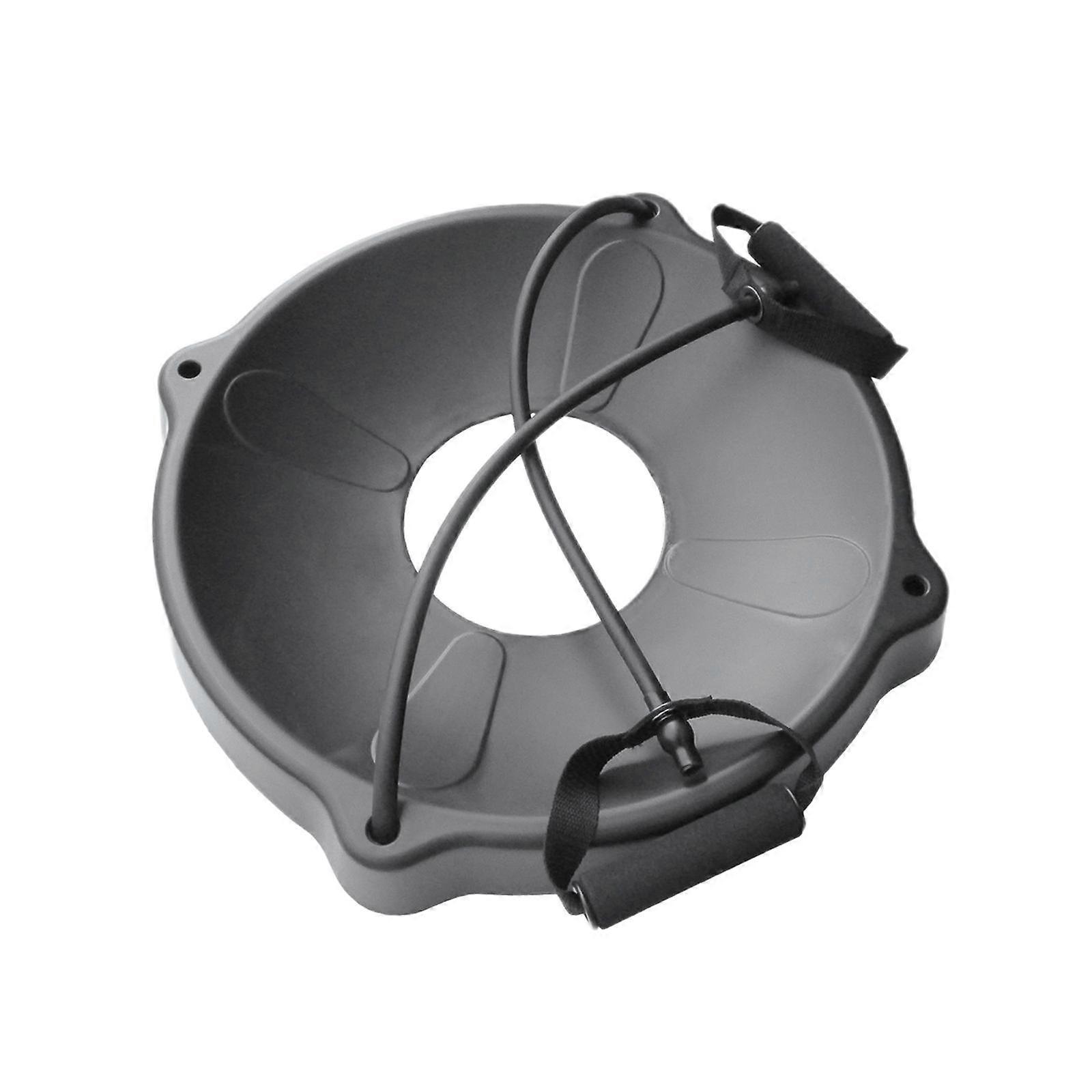 エクササイズボールベースウィメンズヨガボールチェアスタンドベースホームワークアウト屋外用抵抗バンド付き