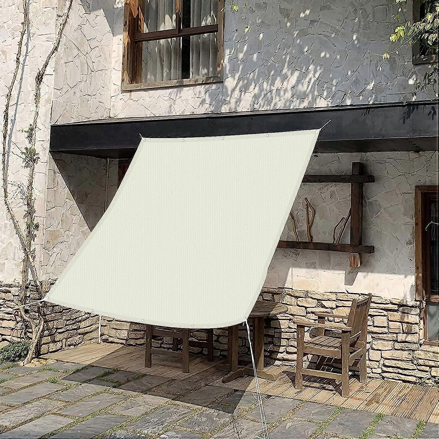 Awning Waterproof 1.5 x 2 m UV Block Sun Protection Shade Sail Including Mounting Ropes for Garden Patio