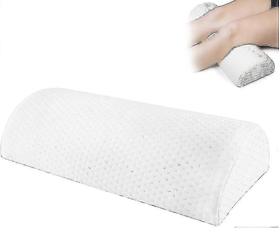 Moon Shaped Cushion, Semi-cylindrical Footrest, Memory Foam Footrest