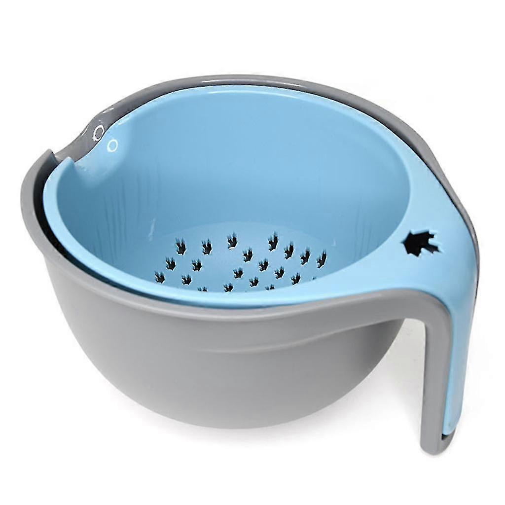 Removable Double-layer Home Colander Fruit Vegetable Washing Drain Basket Box