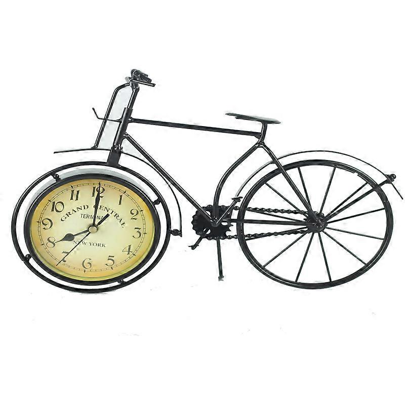 Retro Bicycle Table Stand Clock: Stylish Home Office Decoration