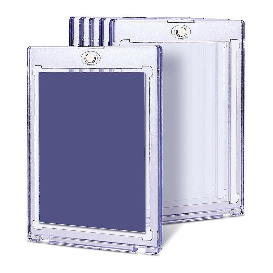 6Pc Magnetic Card Holder Case for Trading Card - 35Pt Magnet Top Loaders Baseball Card Holder with