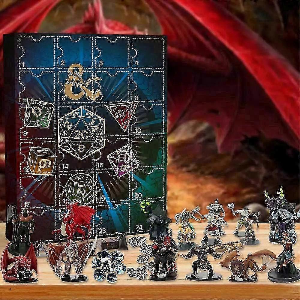 ダンジョンズドラゴンズアドベントカレンダー2024クリスマス24日カウントダウンゲームフィギュア人形モデルおもちゃサプライズギフト