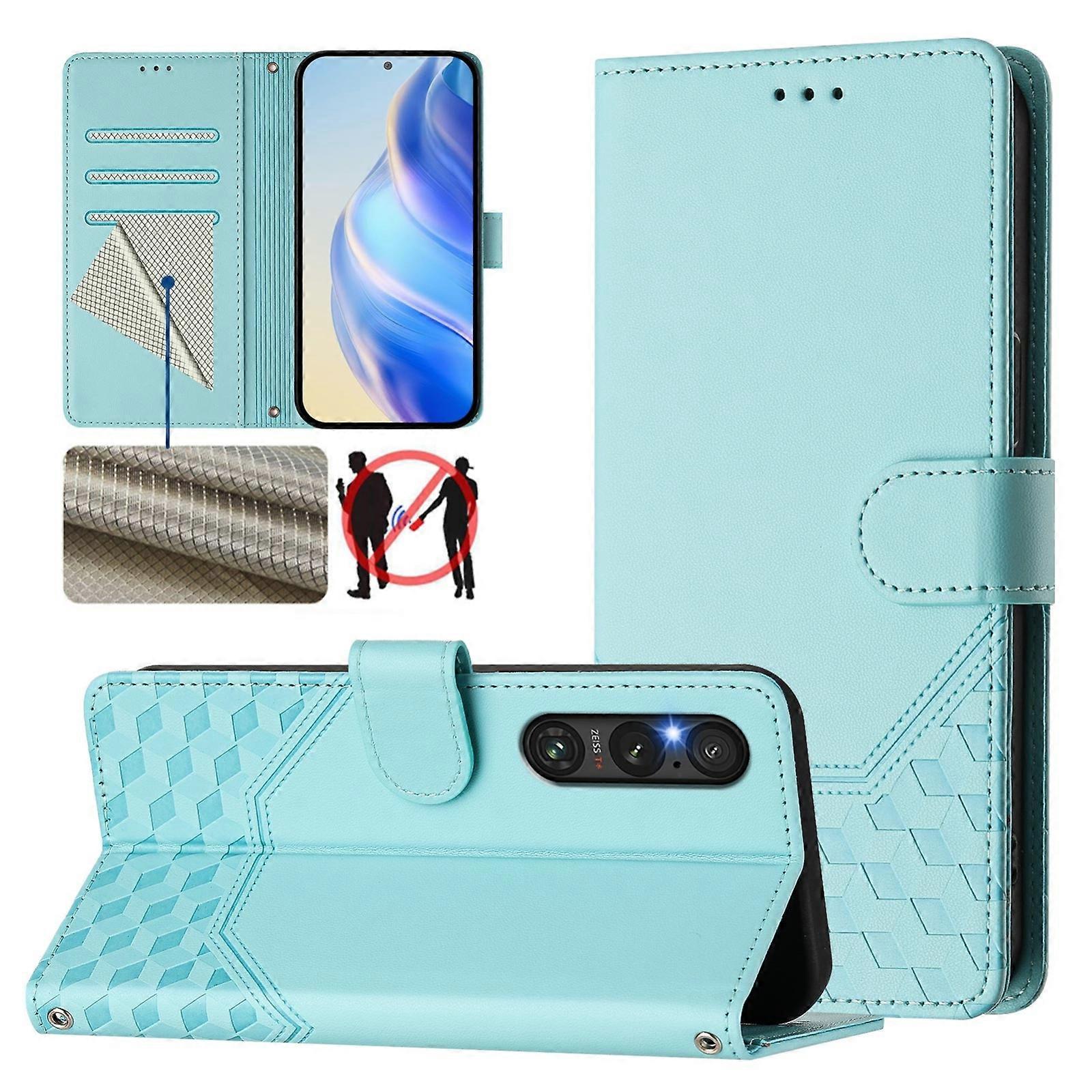 RFID PU Phone Case For Sony Xperia 1 V 2023