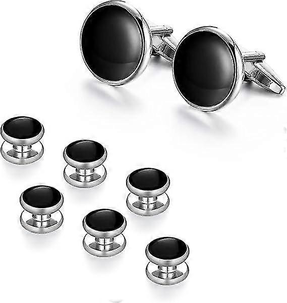 Cufflinks & Studs Set 1pair Cufflinks & 3pair Tuxedo Studs