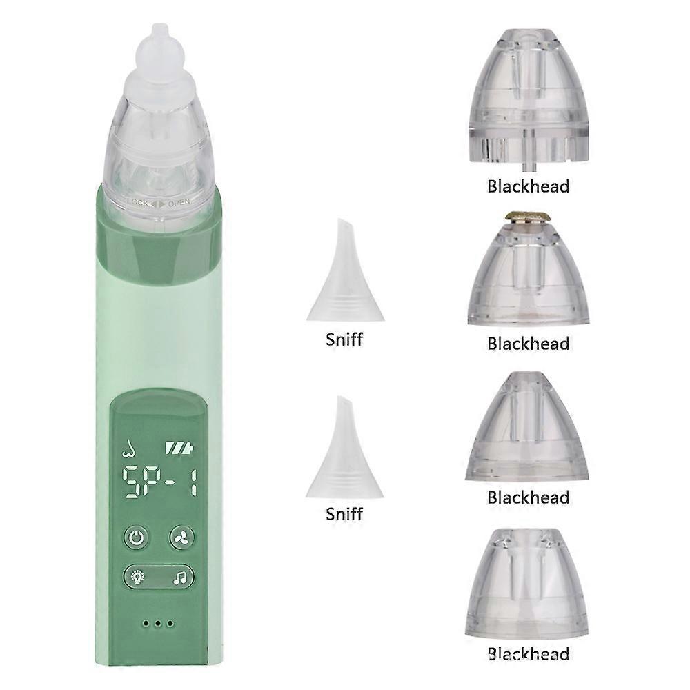 2 in 1 Baby Nasal Aspirator, Blackhead Remover - USB Electric Nose Sucker for Babies with 2 Silicone Tips and 4 Replacement Probes for Blackhead Remov