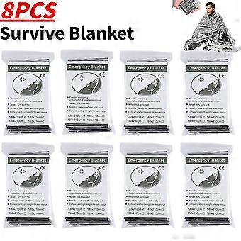 Rescue Emergency Overleven Deken Outdoor EHBO Kit Winddichte Waterdichte Folie Thermische Keep Warm Mat Deken 1-10pcs