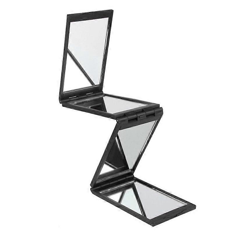 Makeup and haircut four sided mirror, portable folding mirror