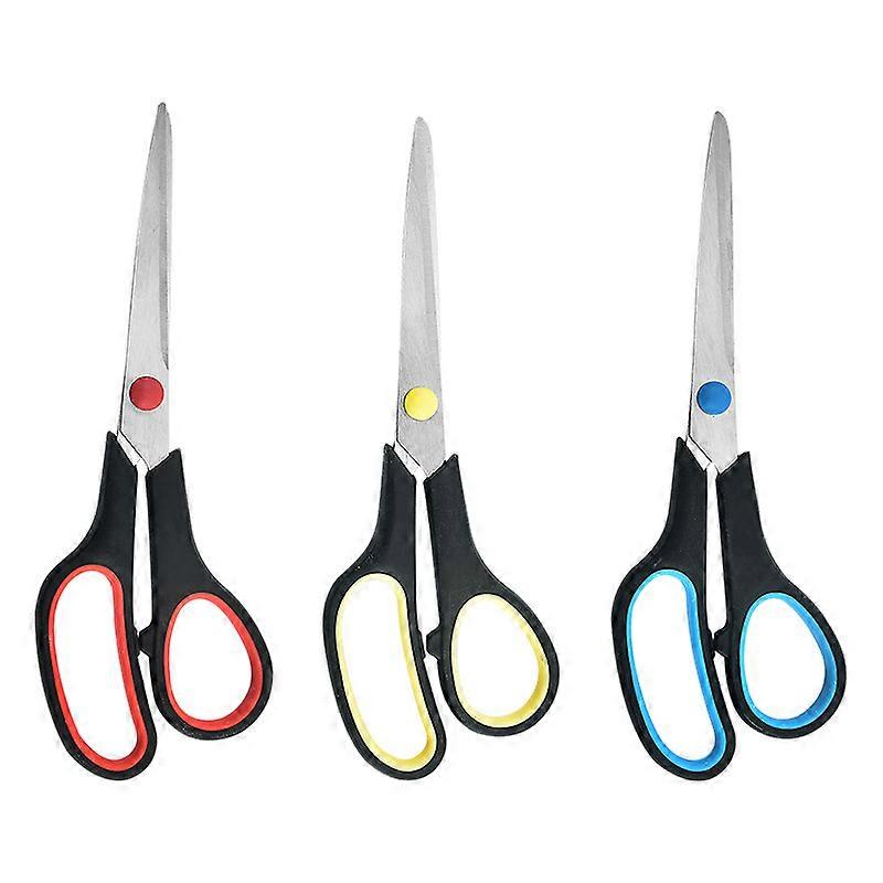Scissors set - 3 pieces 21.2 inches - blue, yellow, red