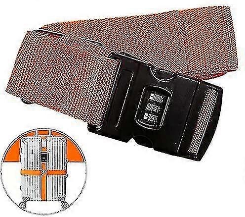 Luggage Strap. High Elastic Suitcase Adjustable Belt Bag Bungees With Code Lock