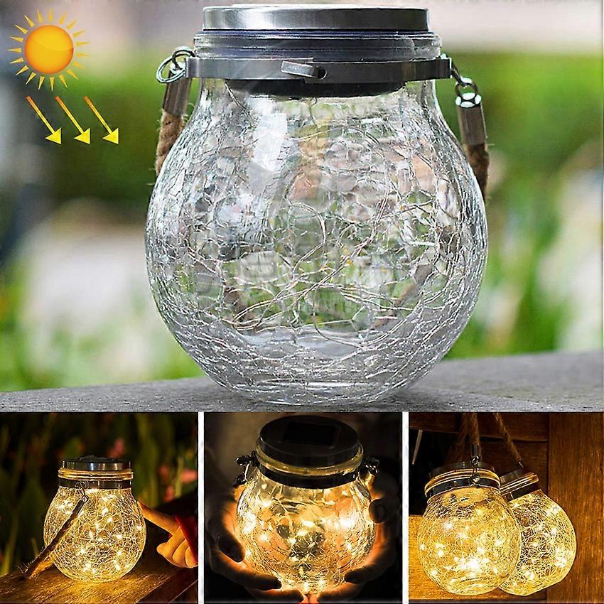 Solar Energy Glass Bottle Pendent Lamp