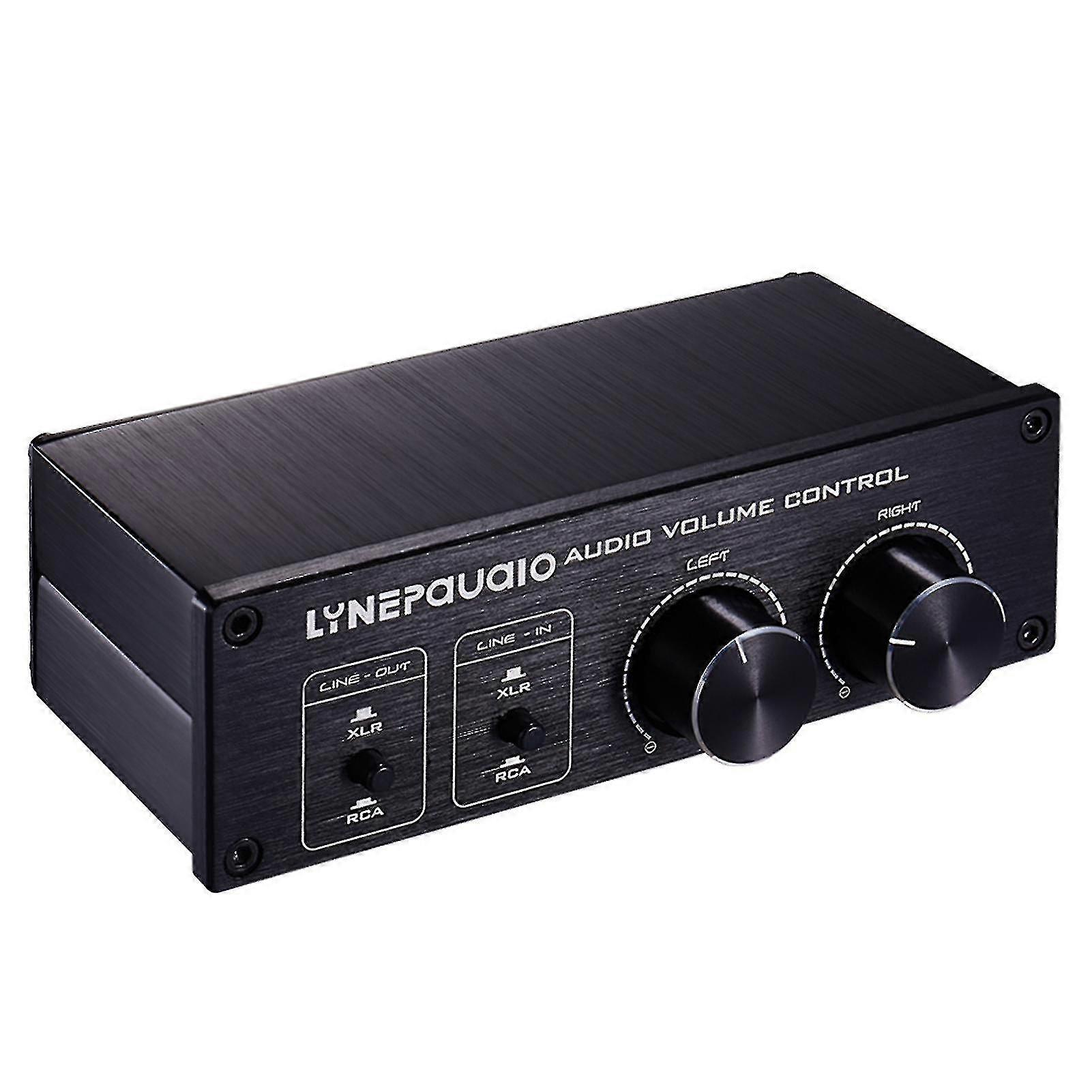 Passive Audio Volume Controller With Fully-balanced & Single-ended Mode Xlr & Rca Interface For Home Stereo System Pre-amplifier Speaker