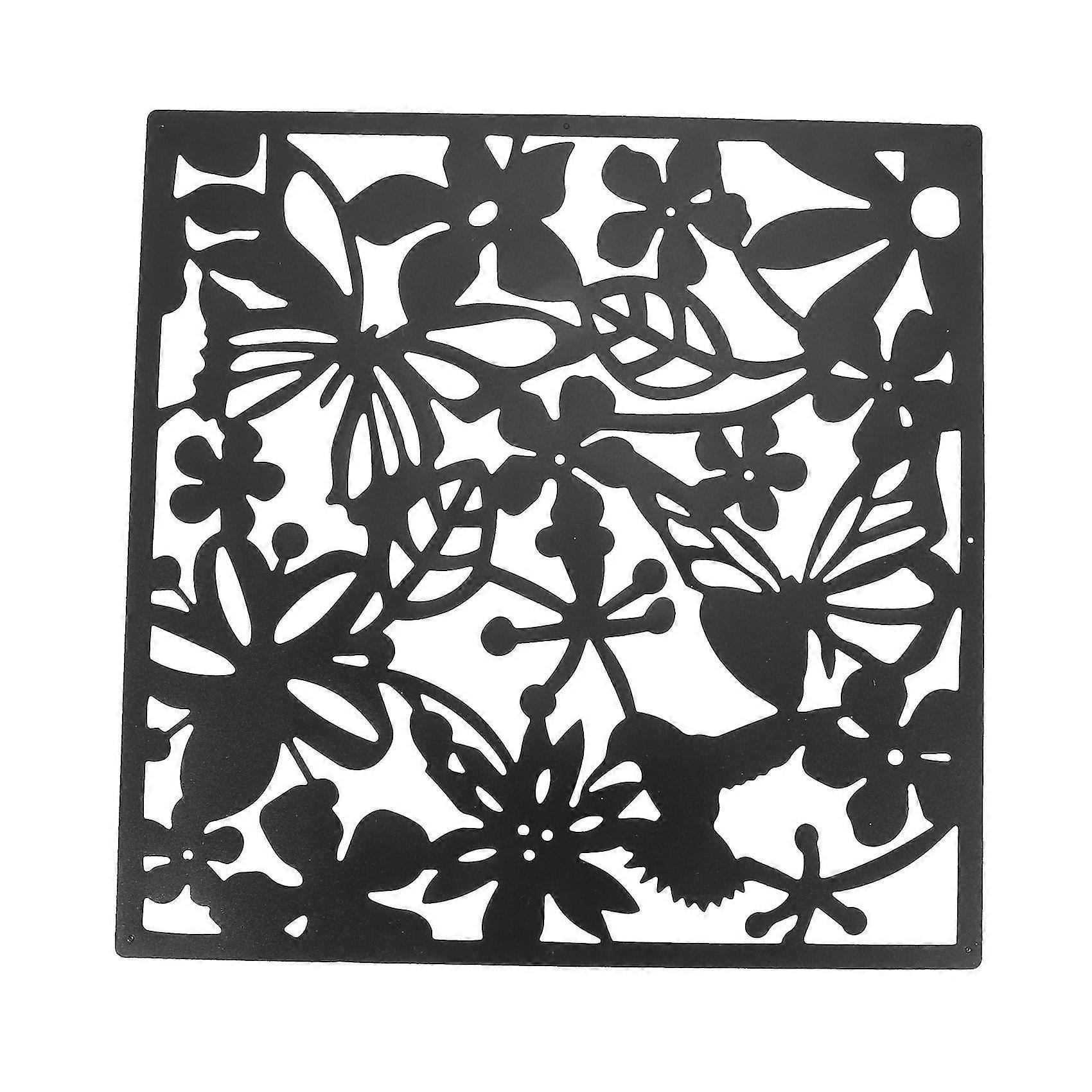4 Pcs Hanging Screen Partition Divider Panel Black