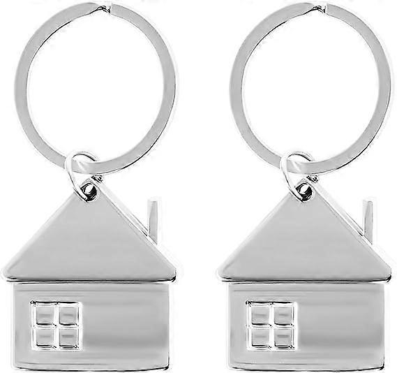 2pcs Key Chains For Home, Housewarming Key Rings Couples Key Ring Personalized New Home Keychain