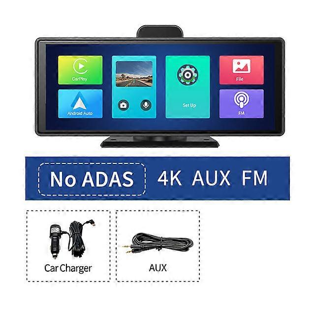 10.26インチ4KダッシュカムADASワイヤレスCarplay&Android自動車DVR 5G WiFiGPSナビゲーションリアビューカメラダッシュボードビデオレコーダー