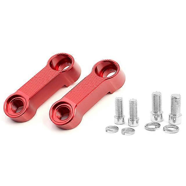 QX 2PCS Universal Motorcycle Rearview Mirrors Extension Riser Extend Adapter Modified Front Transfer Base Widening Bracket