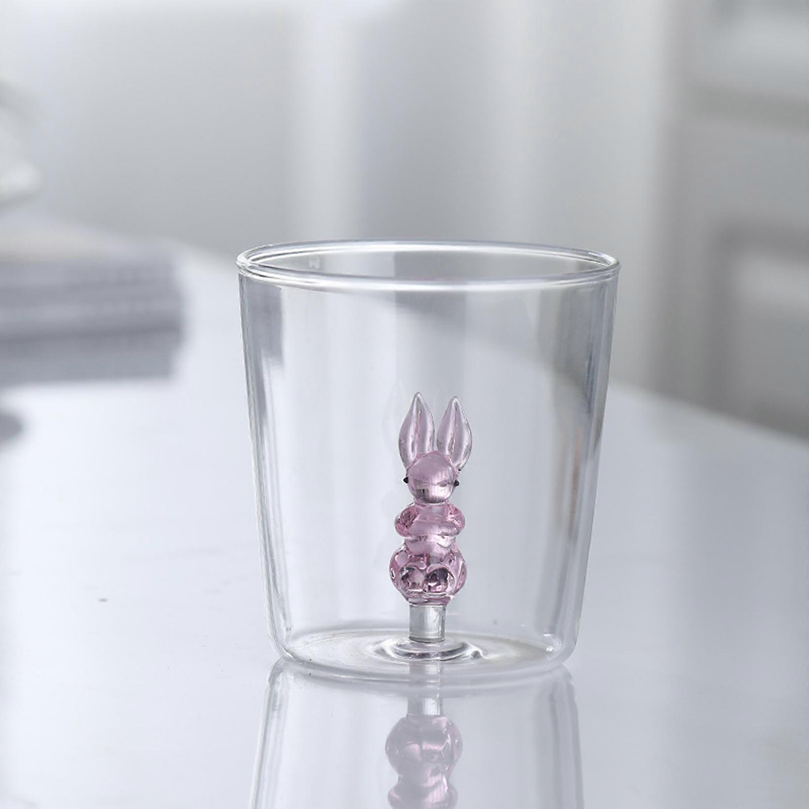 3D ποτήρι πόσης, 300ml ποτήρια νερού με χαριτωμένο ειδώλιο ζώου μέσα, ζωικό ποτήρι χωρίς στέλεχος για ποτά γάλακτος κρασιού
