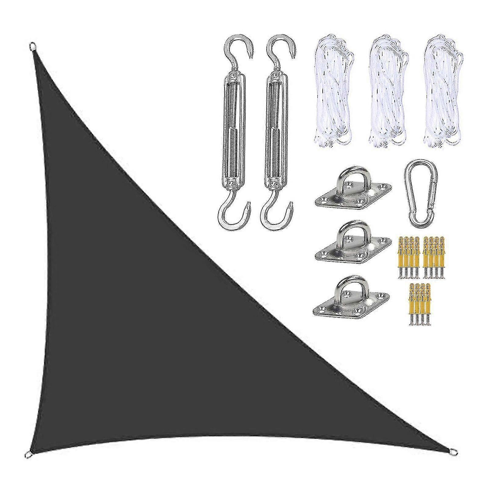 3x4x5m Waterproof Shade Sail Awning Sunshade Triangular Awning-terrace Pool Canopy Triangle For Outdoor Patio Garden Awnings