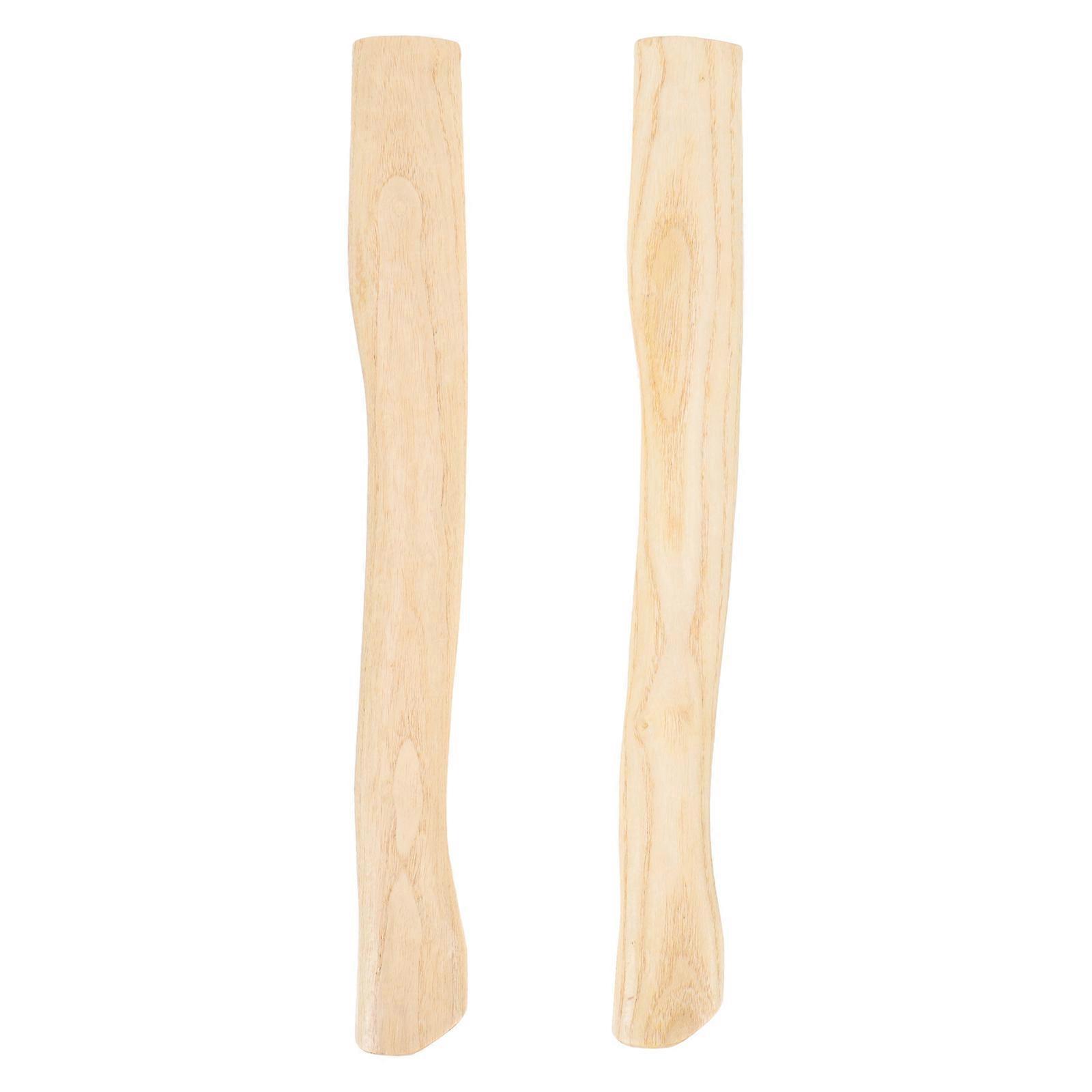 2 Pcs Minigrip Camp Axe Handle Hickory Axe Handle Single Bit Handle Punho de machado de madeira