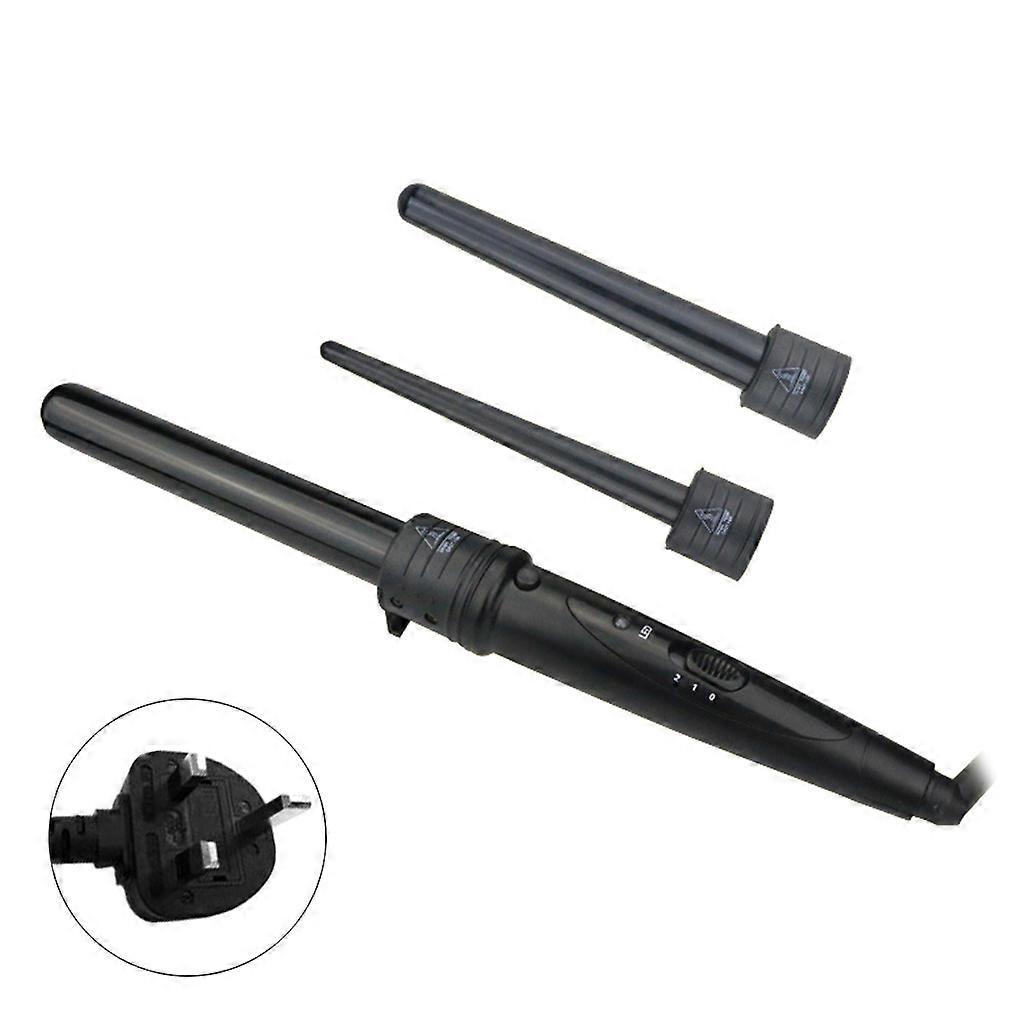 3 in 1 Hair Curlers Curling Wand Interchangeable 9/19/25mm Barrel PTC Heating