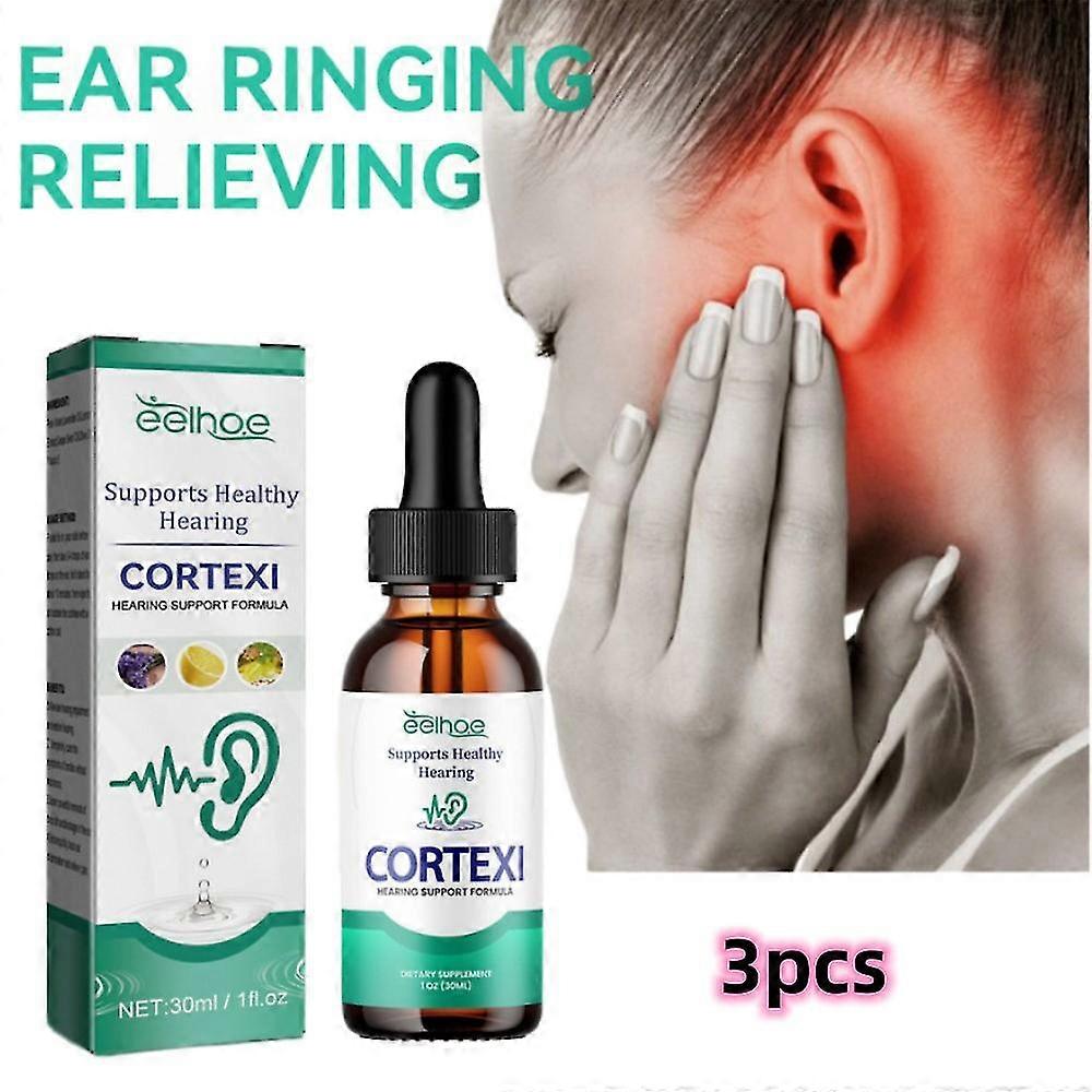 3pcs Lot Cortexi Drops - For Ear Health, Hearing Support, Healthy Eardrum