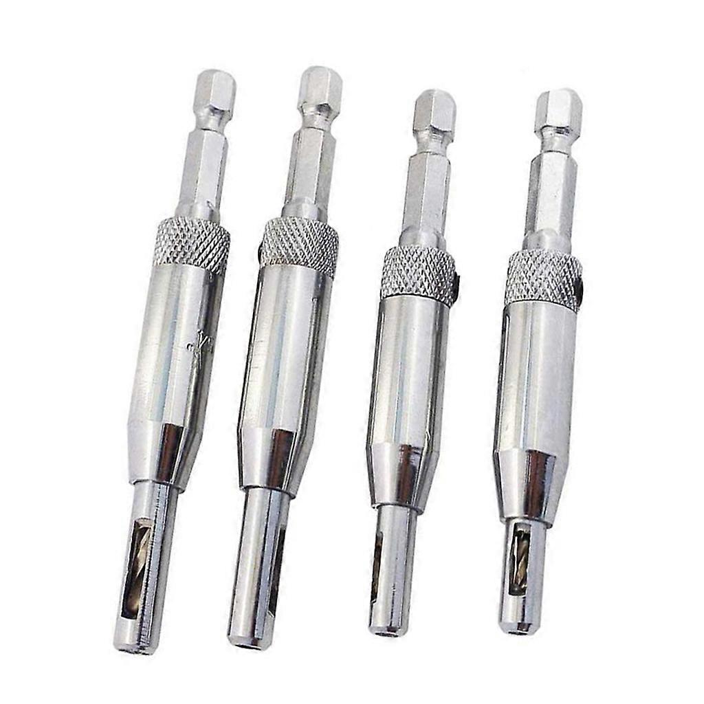 Self Centering Hinge Tapper Core Drill Bit Set DIY for Woodworking Door 4Pcs