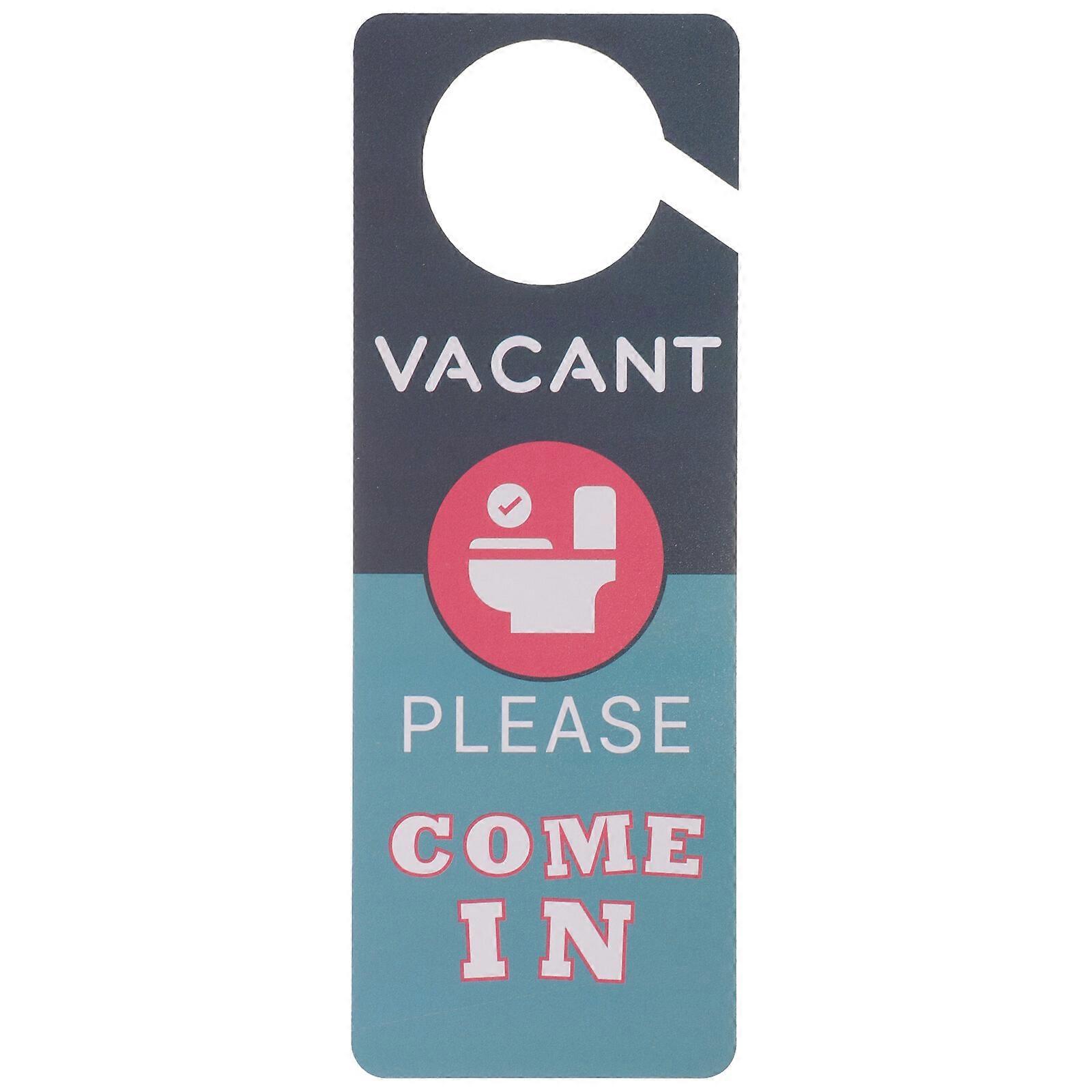 Segno di gancio della porta della toilette Segno di promemoria della porta della cacca Segno bifacciale per la stanza del bagno Come mostrato 21.90...