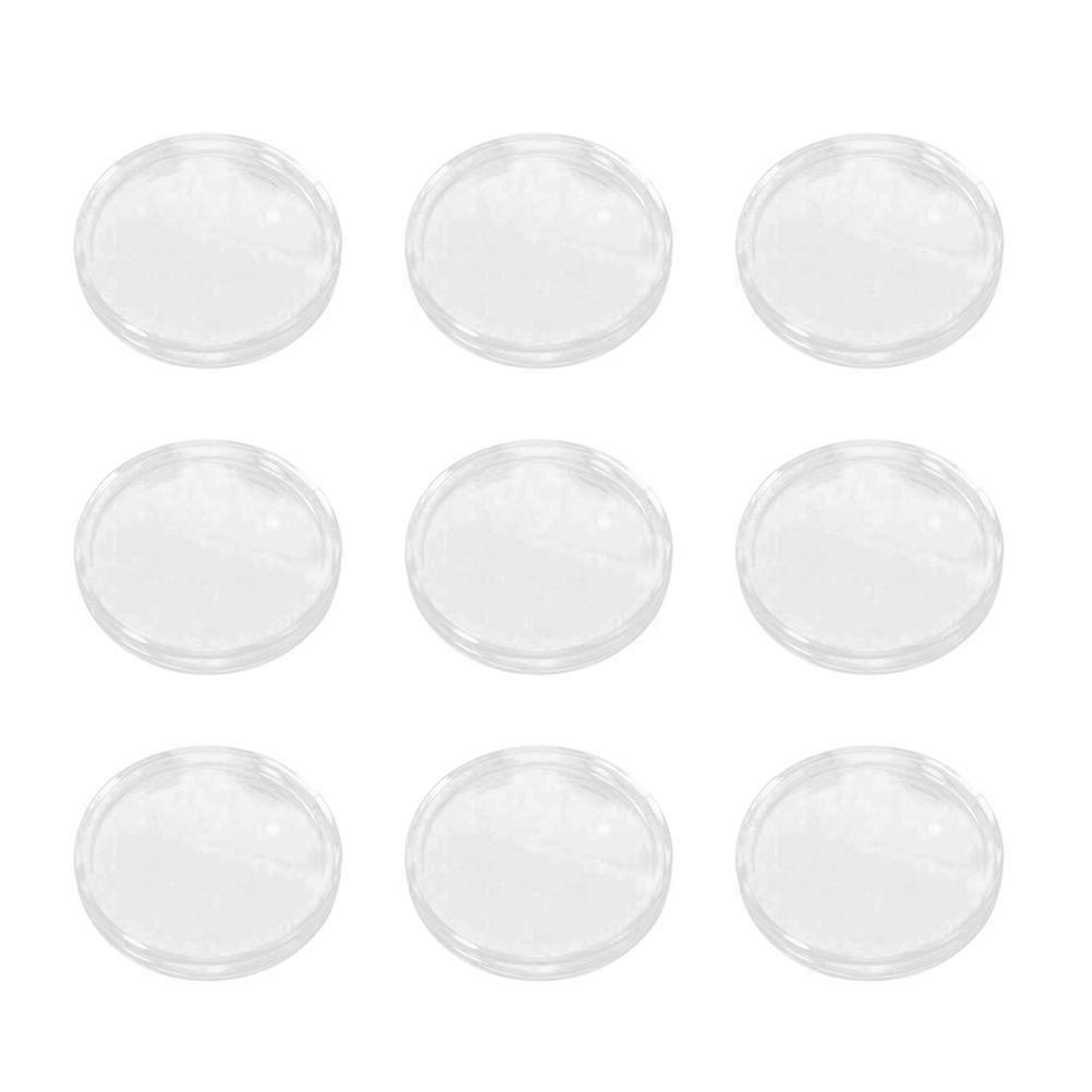 50PCS 28mm Coin Collection Protection Box Coin Box Crystal Transparent Small Size Round Box