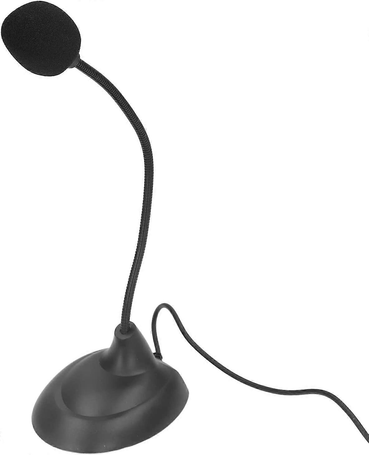 USB Computer Microphone, Desktop Condenser PC Microphone with 3.5mm Jack Compatible with Desktop Computers, Laptops, Tablets, Mobile Phones