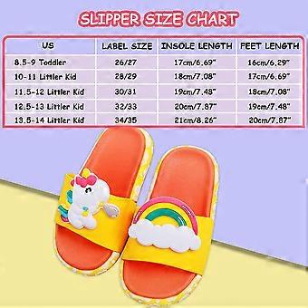 Boys Girls Unicorn Slide Sandals Cute Non-Slip Cartoon Kids