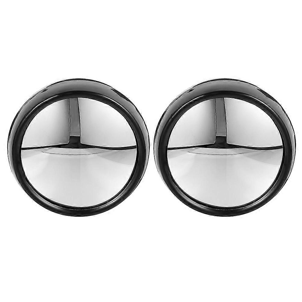 2pcs Office Visual Field Magnifying Mirror Computer Rearview Mirror for Office