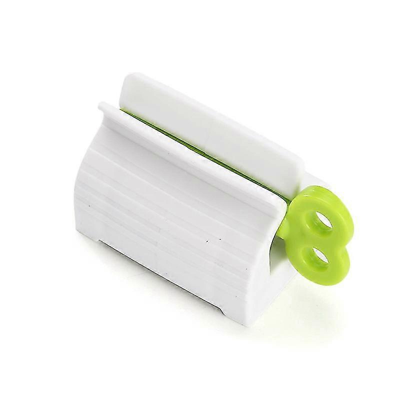 Rolling Tube Toothpaste Squeezer Novel Rotate Handle Dispenser Super Convenient Saver Multipurpose Sucker Easy Plastic Stand Holder For Bathroom(3pcs