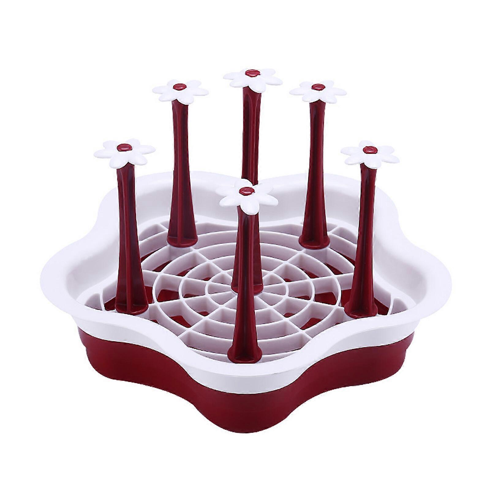 Countertop Drying Rack Portable PP BPA Free Creative Kitchen Tool 24 X 24 X 19cm Practical Water Bottle Drainer Stan