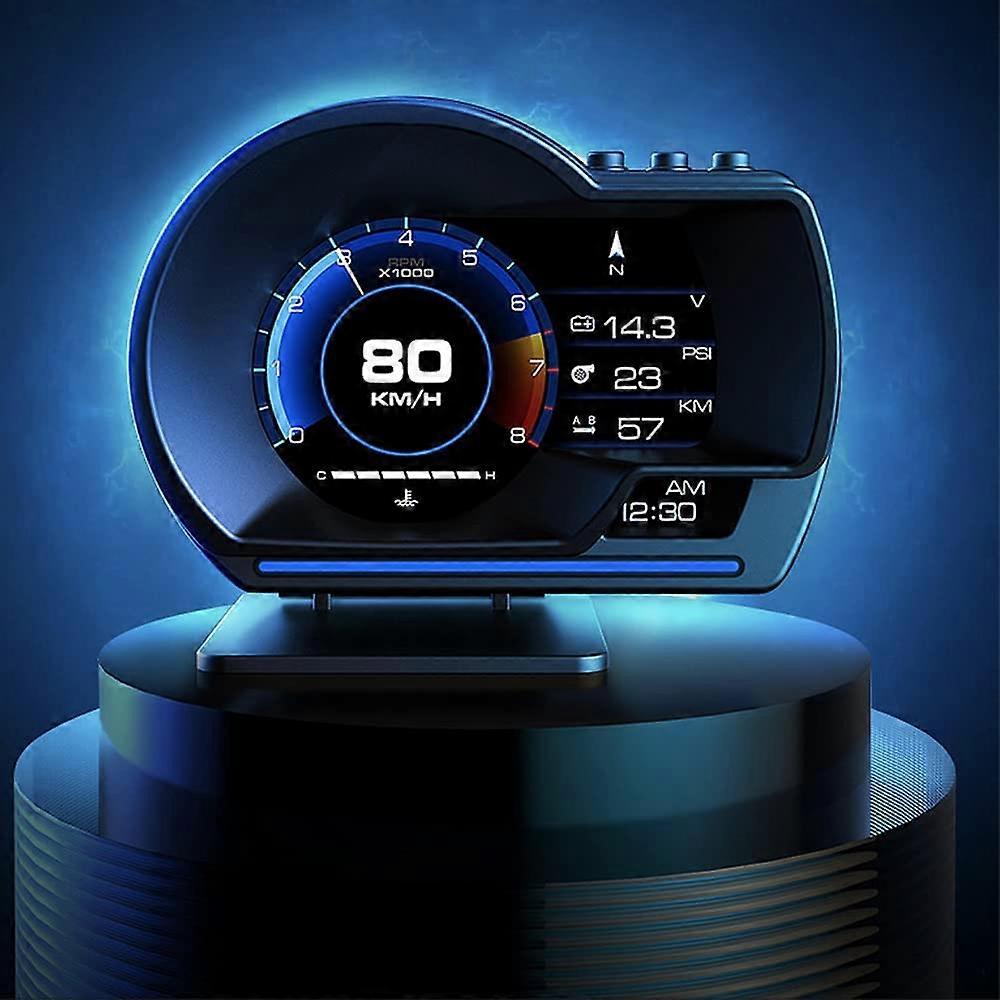 T812(OBDII & GPS)VJOYCAR Car Universal HUD Head Up Display, OBD2 GPS Dual System, Vehicle Speed MPH KM/H, Engine RPM, Overspeed Warning, Mileage Odome