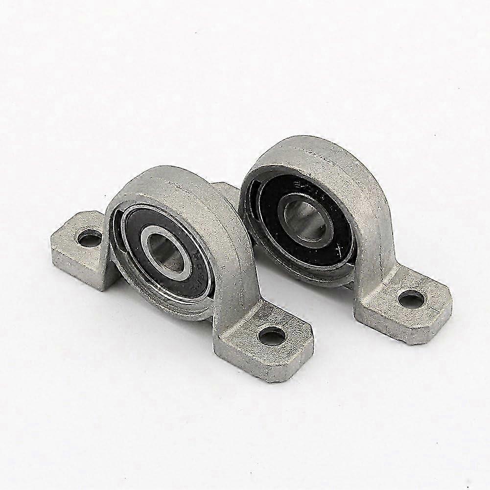 4 Pack Ball Bearings, 10mm Pillow Block Bearings, Ball Bearings Flange Bore Self Support Mounted Self Adjust