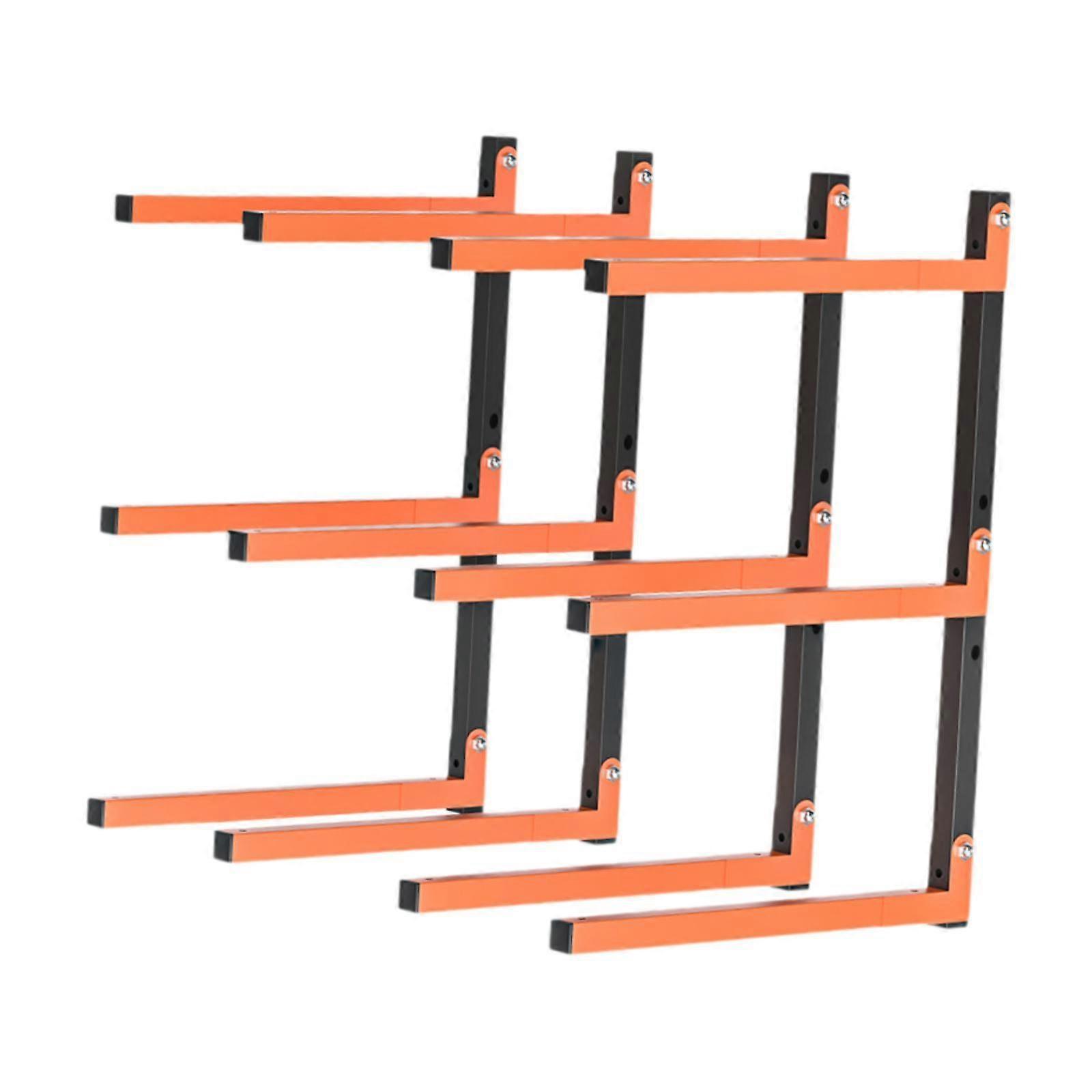 4 Pieces Wall Mounted Firewood Holders Multilayers Fireplace Grates for Home