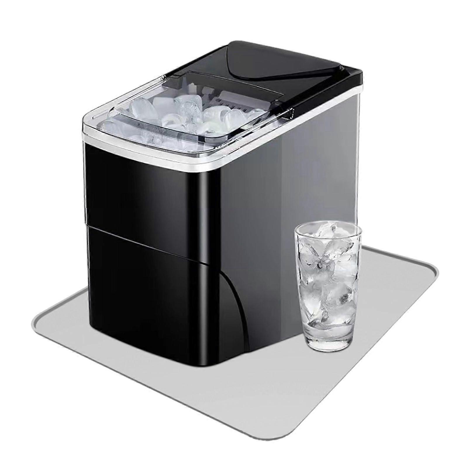 Ice Maker Pad Countertop Water Absorbent Mat Reusable Ice Maker Tray Pad Easy to Clean Dish Drying Mat for Kitchen