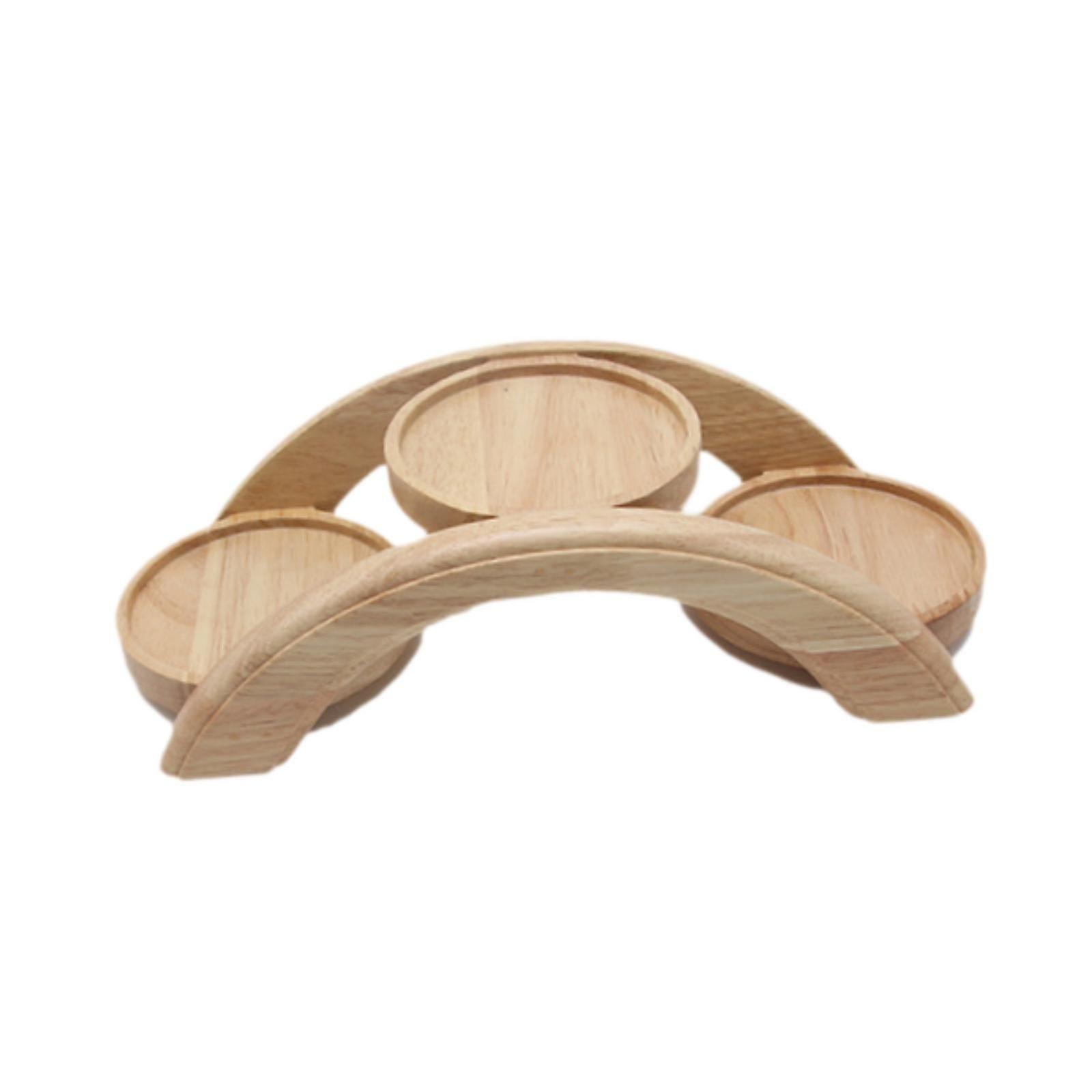 Serveringsbrett Broformet Multifunksjons Snack Brett for Party Farmhouse 3 lags