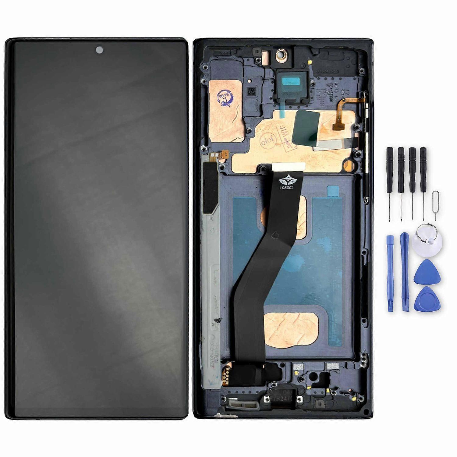 For Samsung Galaxy Note 10 Plus Display Full TFT with Frame Spare Part Repair Black