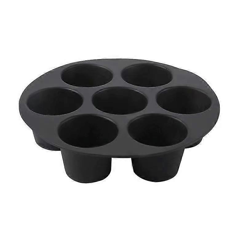 Seven Hole Cake Mold - Non-Stick Baking Utensil, 12-Cup Silicone Cookware for Muffins and Cupcakes