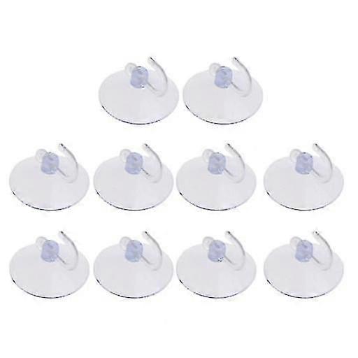 10pcs Strong Suction Cup Hooks Glass Window Wall
