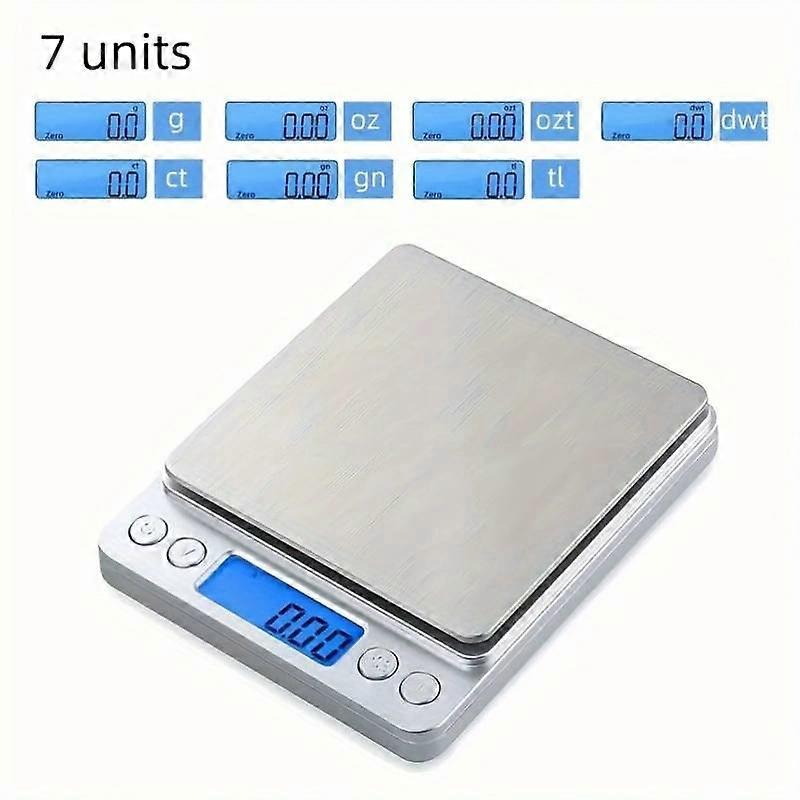High Precision Digital Kitchen Scale, 3KG Capacity, 0.1G Accuracy
