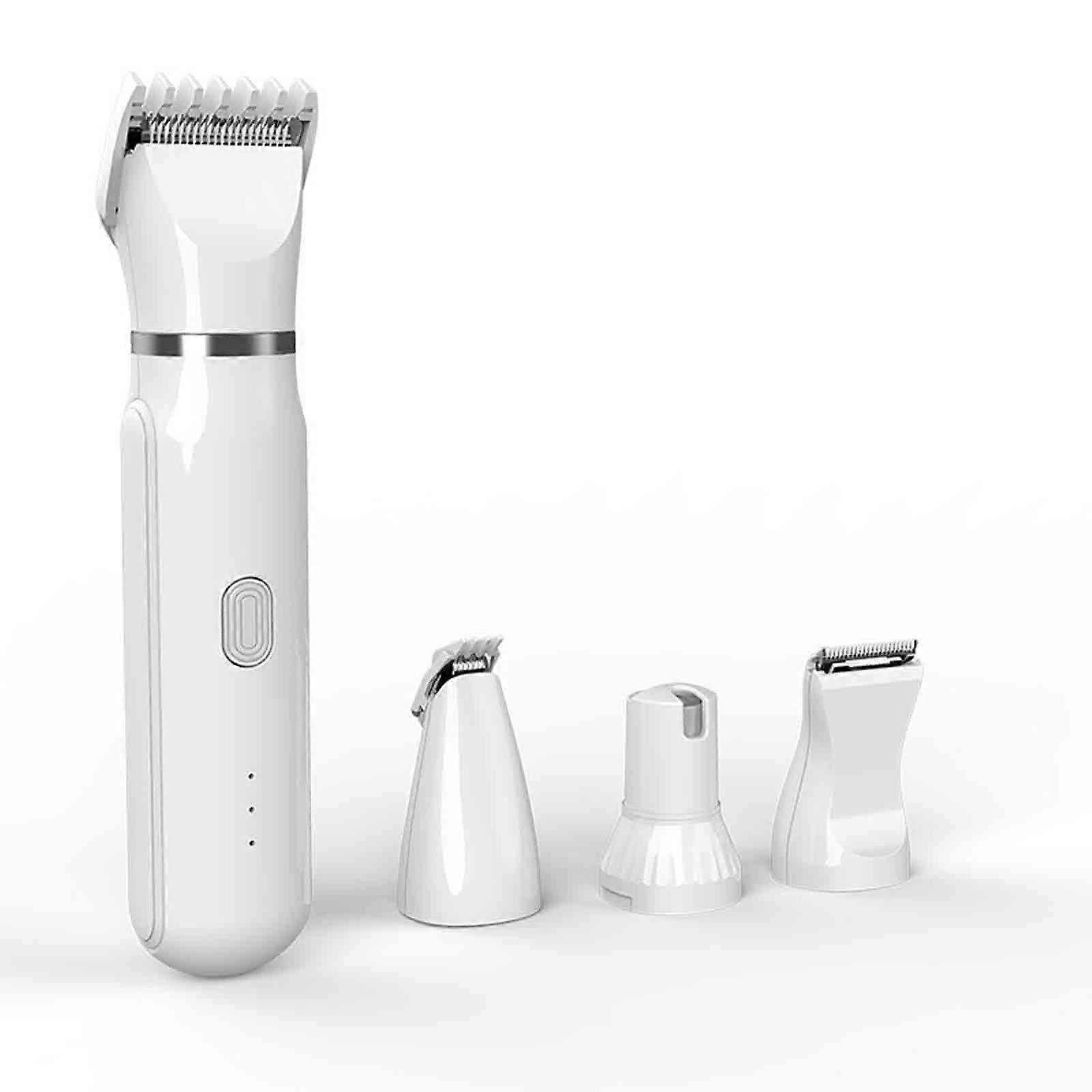 Quiet Electric Pet Grooming Set - 4-in-1 Clipper Set for Safe Grooming