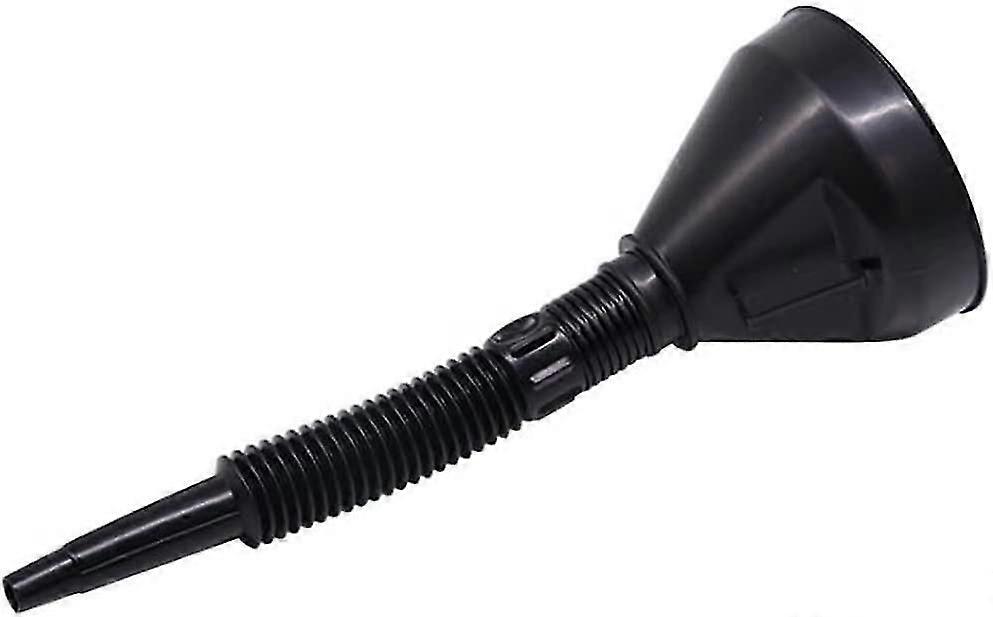 Universal Funnel, Funnel With Flexible Tube, Oil Filling Funnel With High Overflow Rim, Removable Filling Nozzle, Oil Funnel With Filter, Black1