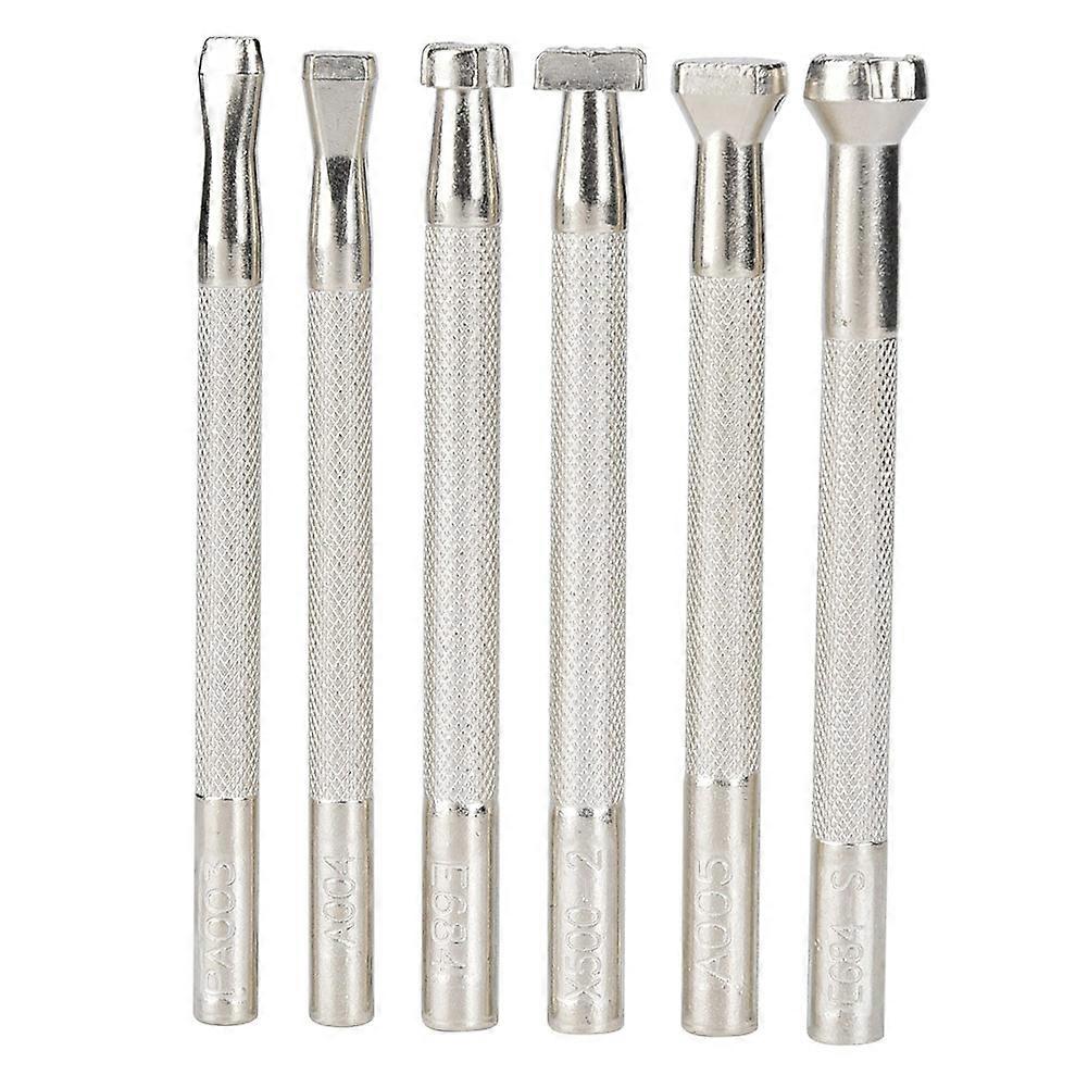 6Pcs Leather Craft Carving Tool Non-Slip Fish Printing Pattern Handle DIY Handcraft Tool(Fish Print