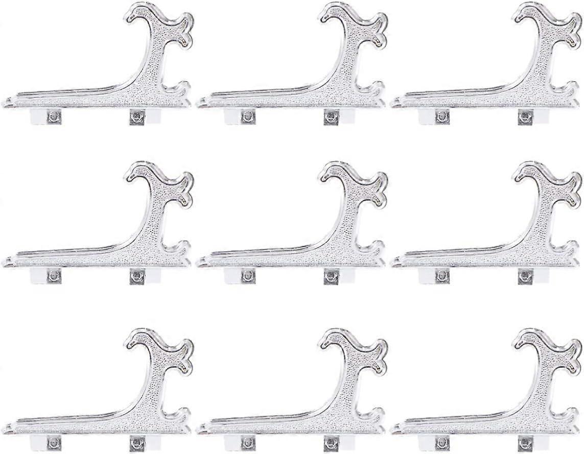 Set of 12 Plastic Plate Holders Foldable for Tableware