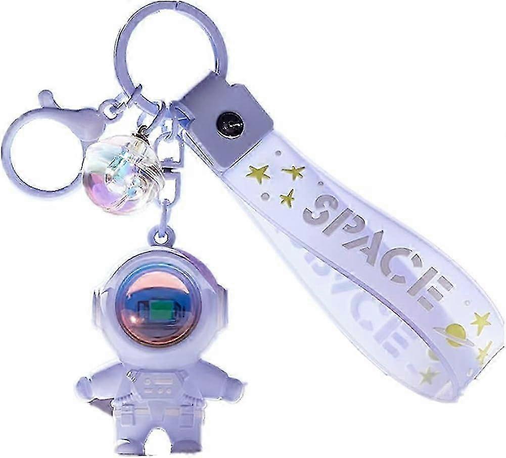 Cool Keychains Astronaut Kawaii Key Chain with Sunset Light, Astronaut Cute Keychains Pendant Car Keychains Wallet Gift