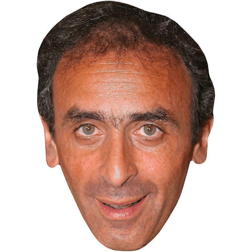Eric Zemmour (Stubble) Celebrity Mask, Flat Card Face